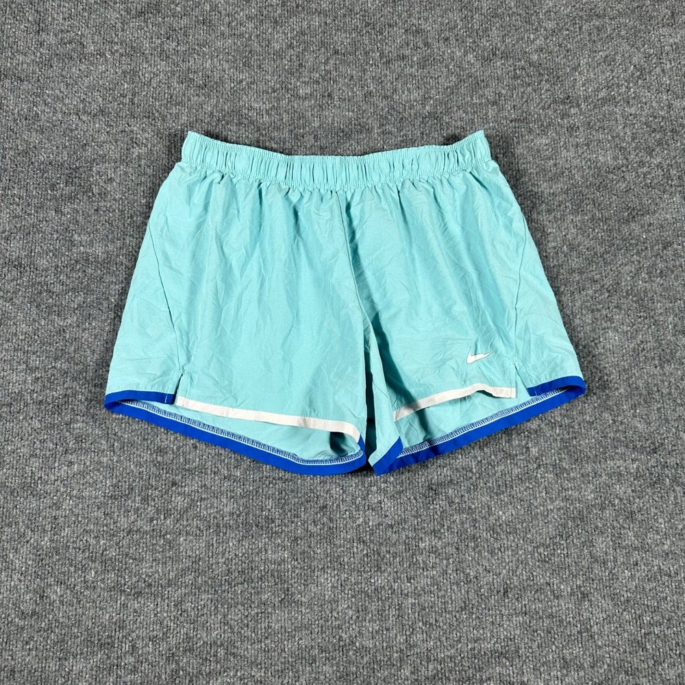 Nike Shorts Womens Size M Teal Dri-Fit Athletic Running Training Lightweight